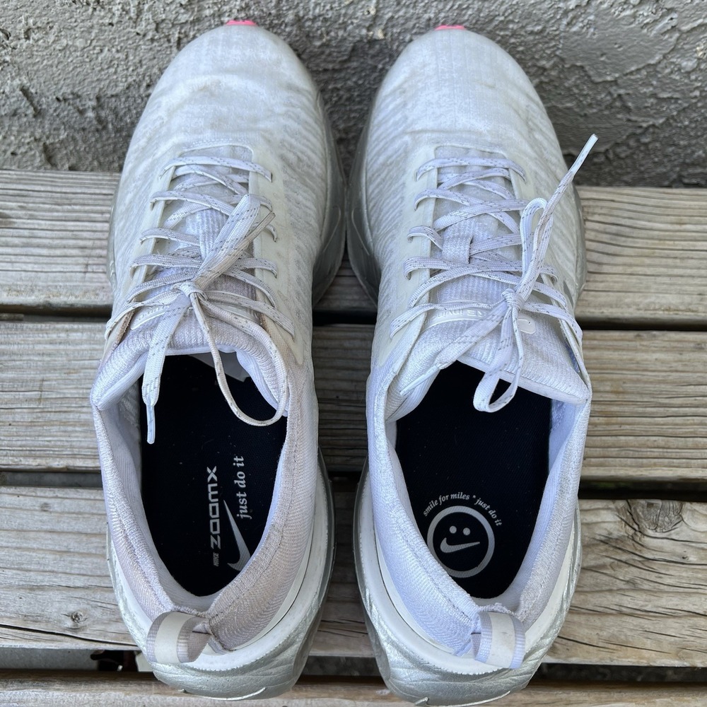 Nike Shoes Men Size 15 ZoomX Invincible Run Flyknit 3 Silver White DX5050-100 - Picture 7 of 11